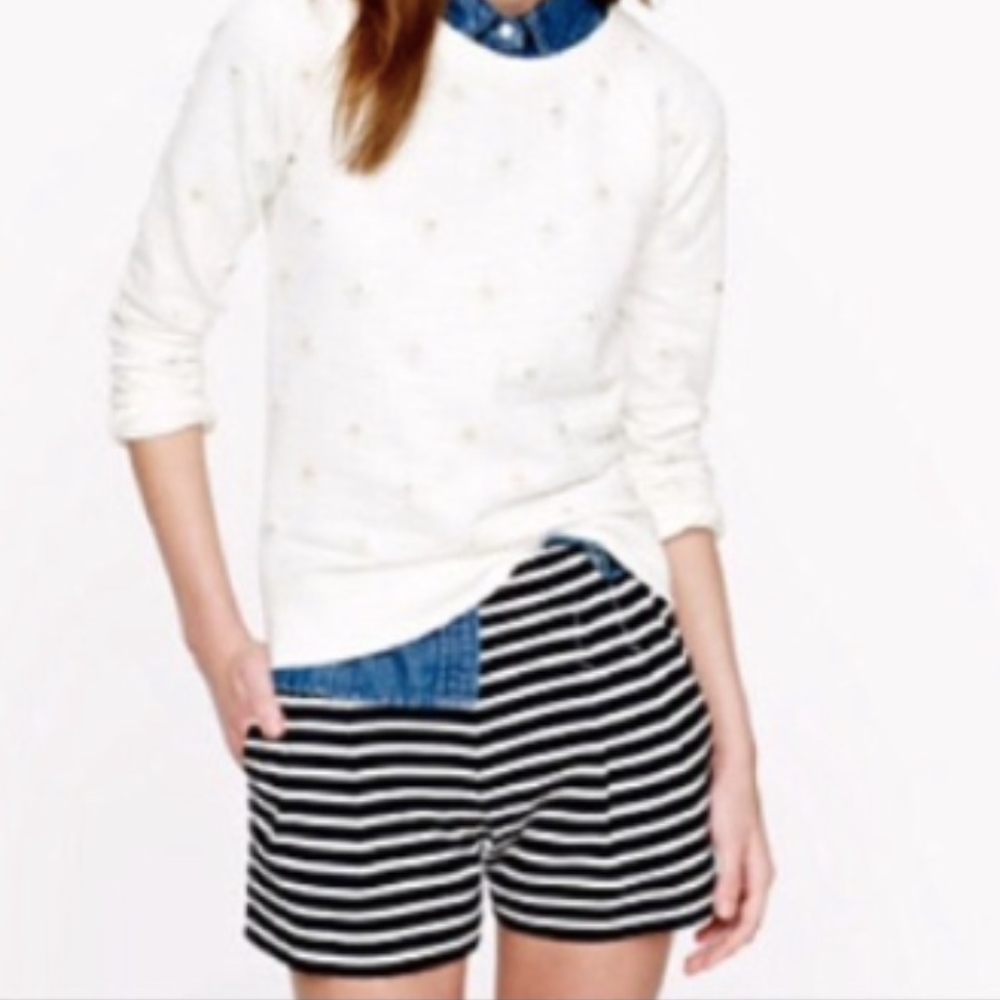 J. Crew Women's Cotton Striped Shorts